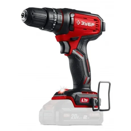 Дрель-шуруповерт ЗУБР 20 В, 40 Н·м, без АКБ (LMS), ударная (ДШУ-...