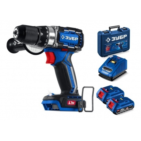

Дрель-шуруповерт ЗУБР 20 В, 70 Н·м, 2 АКБ LMS (2 А·ч), бесщеточная ударная, кейс, ПРОФЕССИОНАЛ (DBS-70-22)
