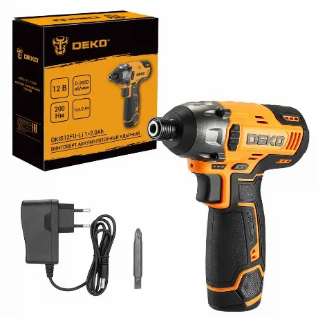 Винтоверт Deko DKIS12FU-Li 12Вт аккум. патрон:шестигр.1/4" (085-...