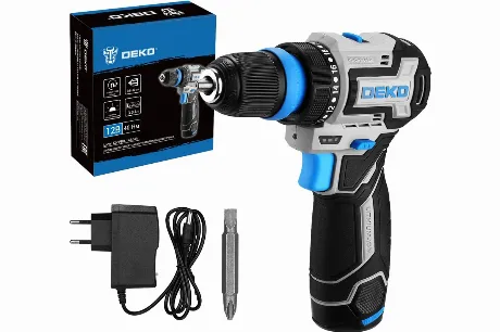 Дрель-шуруповерт Deko Loner 12V Pro аккум. патрон:быстрозажимной...