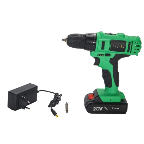 Аккумуляторная дрель-шуруповерт Zitrek Green 20-Li Plus, 20В, 2х...