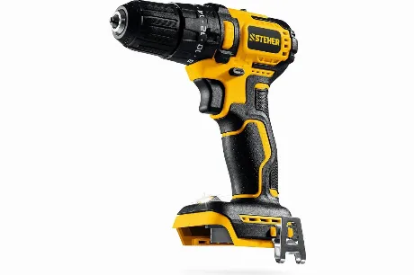 Дрель-шуруповерт ударная бесщеточная STEHER 20 В, 45 Н·м, без АК...