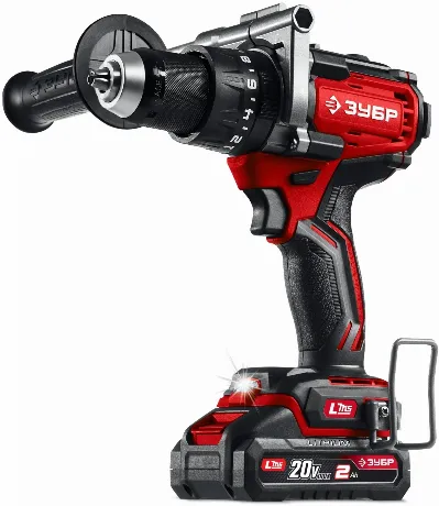 Дрель-шуруповерт ударная бесщеточная ЗУБР 20 В, 165 Н·м, 2 АКБ L...