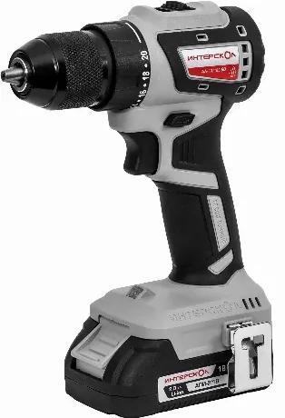 Дрель-шуруповерт Интерскол ДА-13/18В 50 аккум. патрон:быстрозажи...