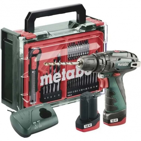 

Дрель-шуруповерт Metabo PowerMaxx SB Basic аккум. патрон:быстрозажимной (кейс в комплекте) (600385710)