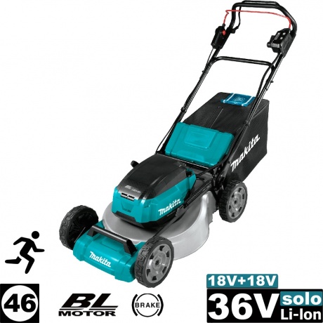 Газонокосилка аккумуляторная Makita DLM462Z - фото 13