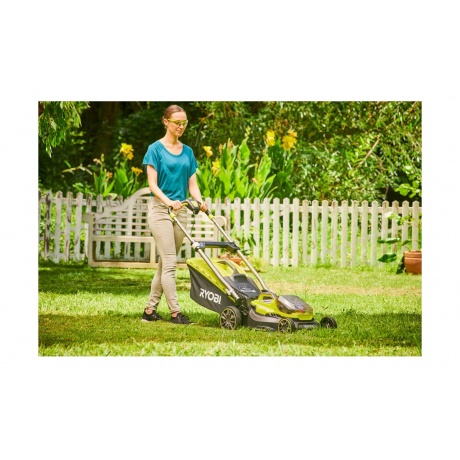 Газонокосилка аккумуляторная Ryobi RY18LMX40A-0 - фото 6