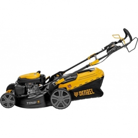 Газонокосилка бензиновая GLD-520SP, 196 куб.см., шир. 52 см,привод,7 уров.,травосб. 60 л Denzel - фото 2