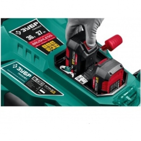 Газонокосилка бесщеточная С1-18, 36В, 37см, 2х18В АКБ (4А·ч), ЗУБР (ГКЛ-3736-42) - фото 5