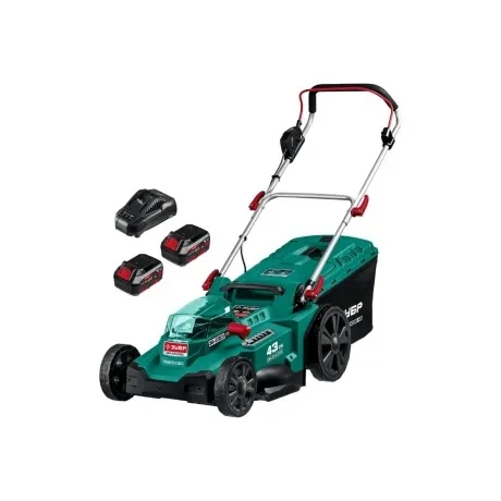 ЗУБР С1-18, 36 В, 43 см, 2х18 В АКБ (4 А·ч), бесщеточная газонок...