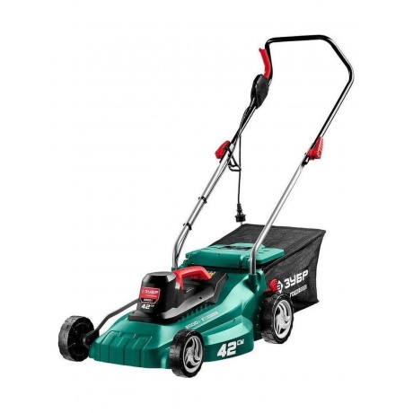 Газонокосилка сетевая ЗУБР 2000 Вт ГСЦ-42-2000 хорошее состояние 9406₽