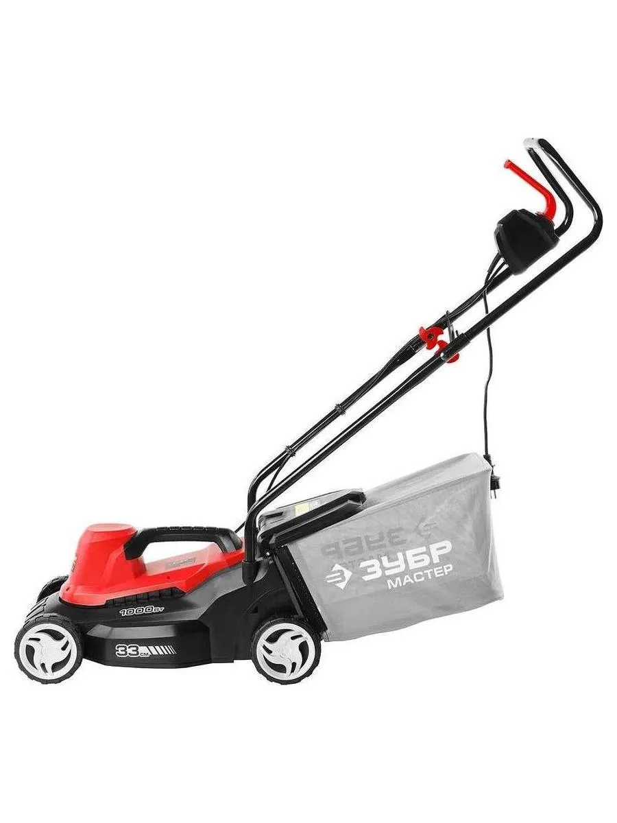 Газонокосилка сетевая ЗУБР 1000 Вт, ш/с 33 cм (ЗГКЭ-33-1000) - фото 3