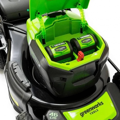 Газонокосилка роторная Greenworks GD40LM46SPK4 (2506807UB) - фото 2