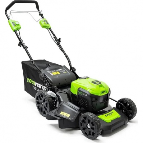 Газонокосилка роторная Greenworks GD40LM46SPK4 (2506807UB) - фото 5