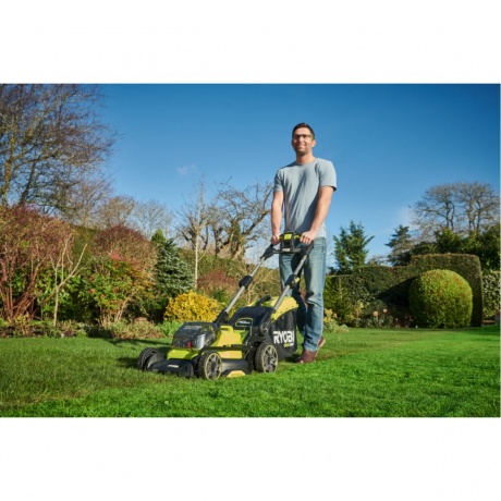 Газонокосилка бесщеточная Ryobi ONE+ RY18LMX40B-0 5133005479 - фото 11