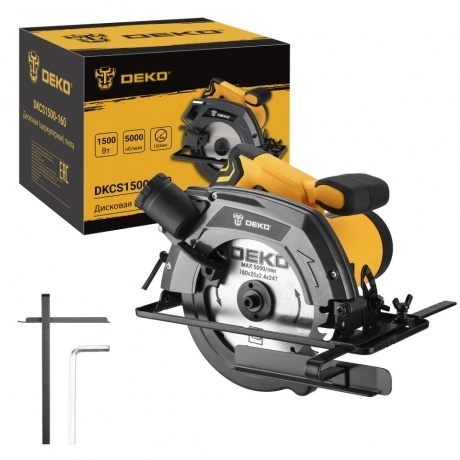 

Дисковая (циркулярная) пила DEKO DKCS1500-160 1500Вт, 160мм диск