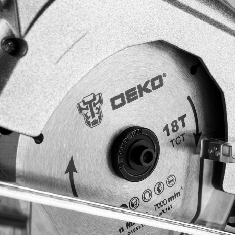 Циркулярная пила аккумуляторная DEKO DKCS20 Laser 20В 165мм 1*2.0Ач - фото 3