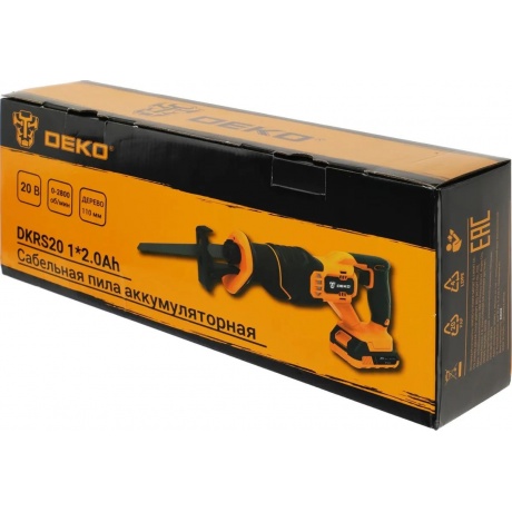 Сабельная пила аккумуляторная DEKO DKRS20 20В 1*2.0Ач - фото 13