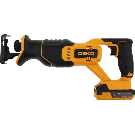 Сабельная пила аккумуляторная DEKO DKRS20 20В 1*2.0Ач - фото 3