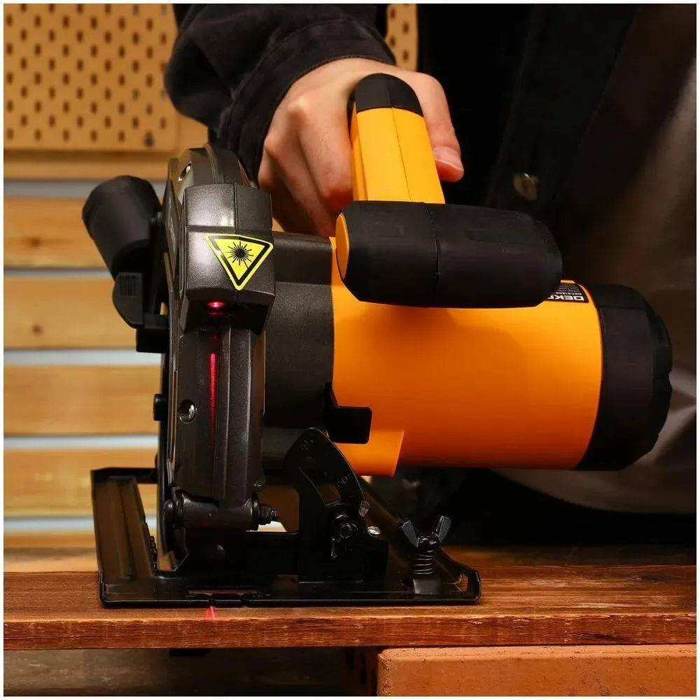 Дисковая (циркулярная) пила DEKO DKCS1800-190 Laser 1800Вт, 190мм диск, лазерный указатель - фото 2