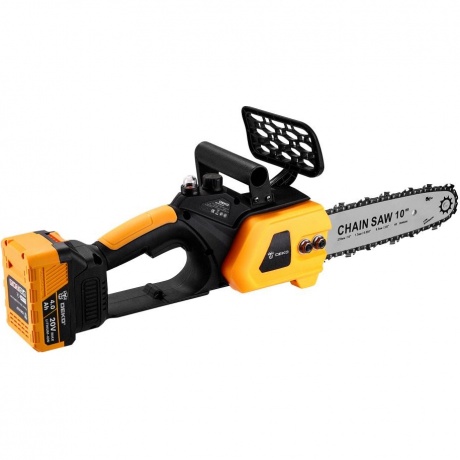 Пила цепная аккумуляторная бесщеточная DEKO DKCHS 20, 10", 20В, 1x4.0Ач, з/у - фото 2