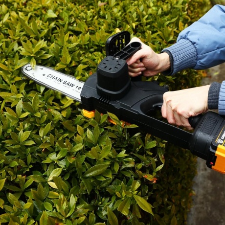 Пила цепная аккумуляторная бесщеточная DEKO DKCHS 20, 10", 20В, 1x4.0Ач, з/у - фото 13