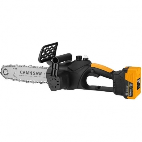 Пила цепная аккумуляторная бесщеточная в кейсе DEKO DKCHS 20, 12", 20В, 2x5.0Ач, з/у - фото 2