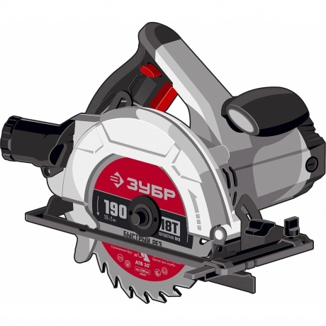 Пила циркулярная(дисковая) ЗУБР d190 мм, 1600Вт, (ПД-65)
