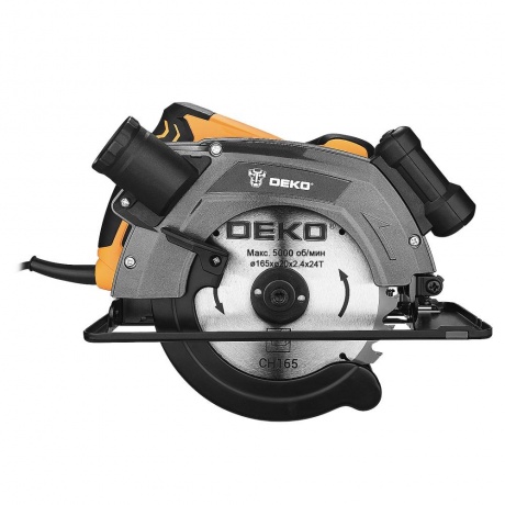 Дисковая (циркулярная) пила DEKO CS1250-D, 1250Вт, 165мм диск - фото 3