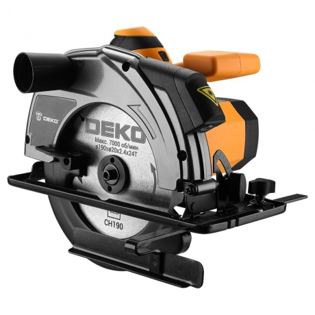 Дисковая (циркулярная) пила DEKO CS1800-D, 1800Вт, 190мм диск - фото 3