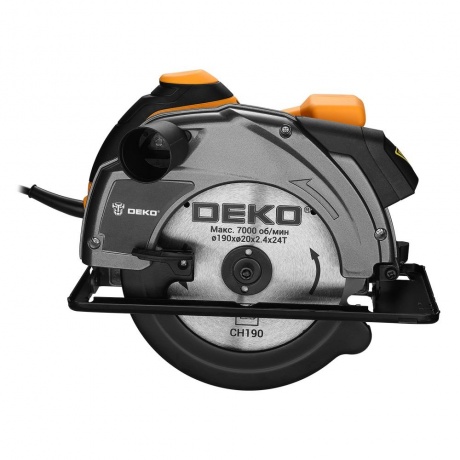 Дисковая (циркулярная) пила DEKO CS1800-D, 1800Вт, 190мм диск - фото 4