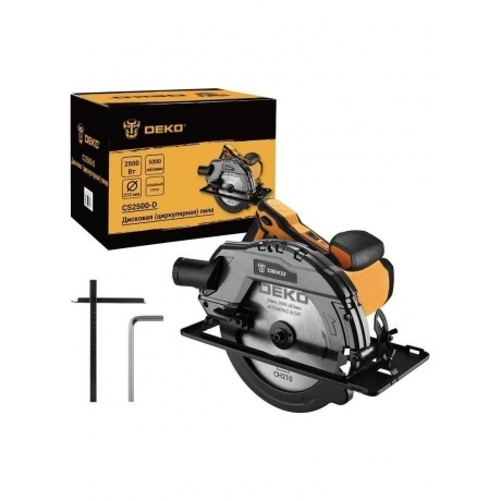 Дисковая (циркулярная) пила DEKO CS2500-D, 2500Вт, 210мм диск