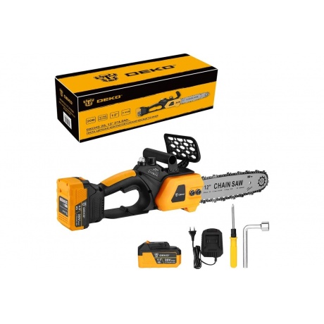 

Пила цепная Deko DKCHS 20 аккум. дл.шины:12" (30cm) 2аккум. 4Ач ЗУ (085-2000)