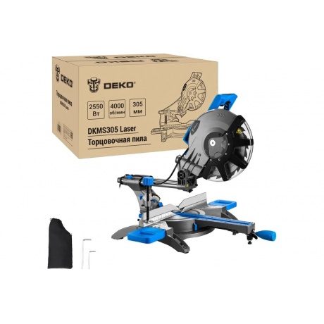 

Пила торцовочная Deko DKMS305 Laser 2550Вт 4000об/мин d=305мм