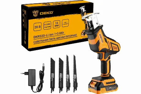 Пила сабельная Deko DKRS20-Li-ion аккум. 3000ход/мин (085-1069)