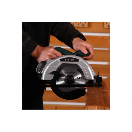 Дисковая (циркулярная) пила Zitrek ZKCS1400, 1400Вт, 165мм диск - фото 6