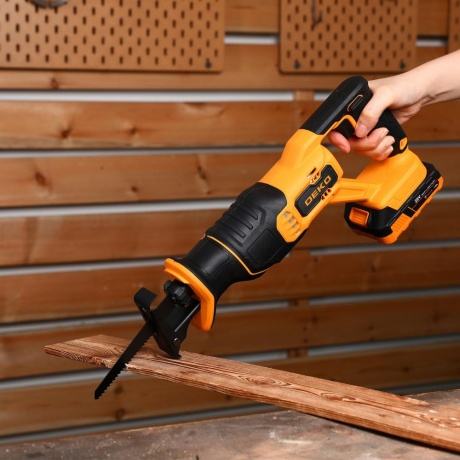 Сабельная пила аккумуляторная DEKO DKRS20, 20В, 2х2.5Ач - фото 7