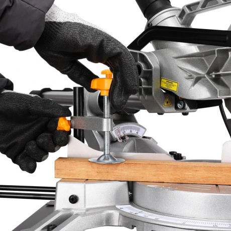 Торцовочная пила DEKO DKMS2100-255, со станиной, 2100Вт - фото 7