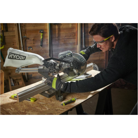 Пила торцовочная Ryobi 18В RMS18190-0 5133005502 - фото 16