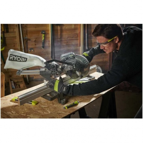 Пила торцовочная Ryobi 18В RMS18190-0 5133005502 - фото 4