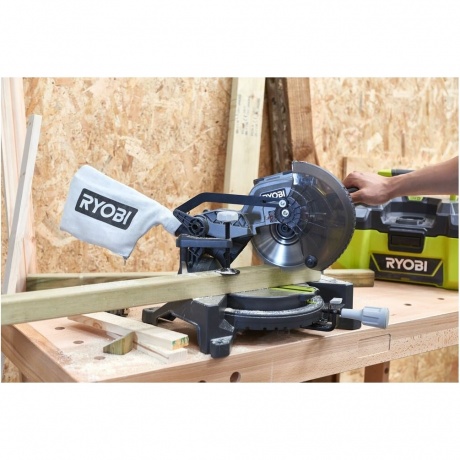 Пила торцовочная Ryobi 190mm ONE+ EMS190DCL 5133000932 - фото 7