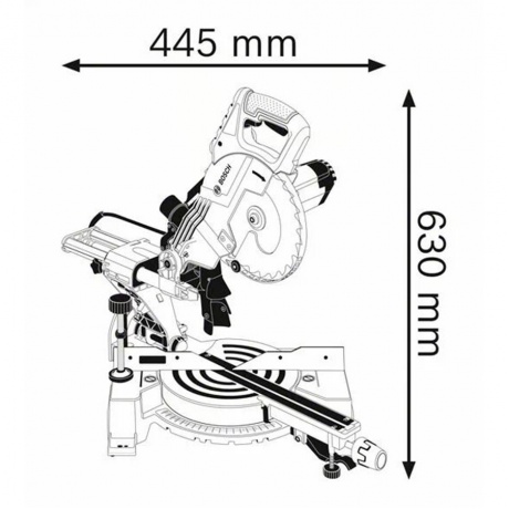 Торцовочная пила Bosch GCM 800 SJ (601B19000) - фото 8