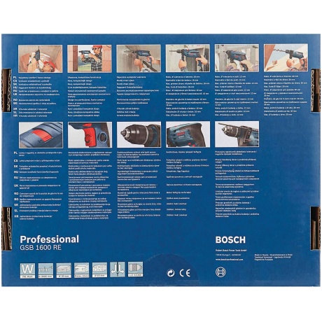 Дрель электрическая Bosch GSB 1600 RE (0.601.218.121) ударная - фото 9