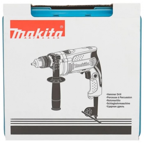 Дрель ударная Makita HP1630K 710Вт - фото 2