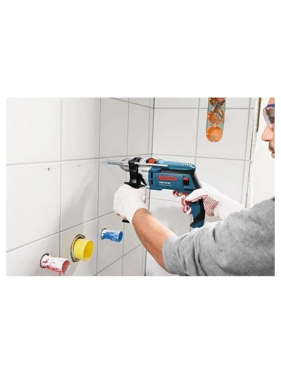 Дрель электрическая Bosch GSB 16 RE (0.601.14E.500) ударная - фото 4