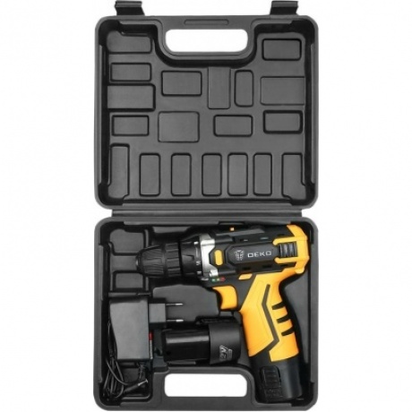 Аккумуляторная дрель-шуруповерт DEKO Banger 12V SET 3 в кейсе, 2х2.0Ач, з/у - фото 4