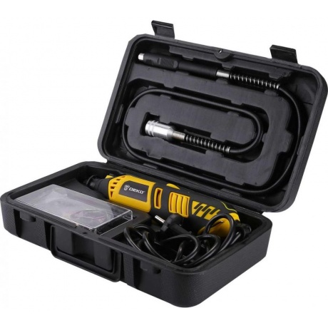 Электрический цифровой гравер 350Вт + набор 43 инструментов (кейс) DEKO DKRT350E-LCD 43 tools + case - фото 2