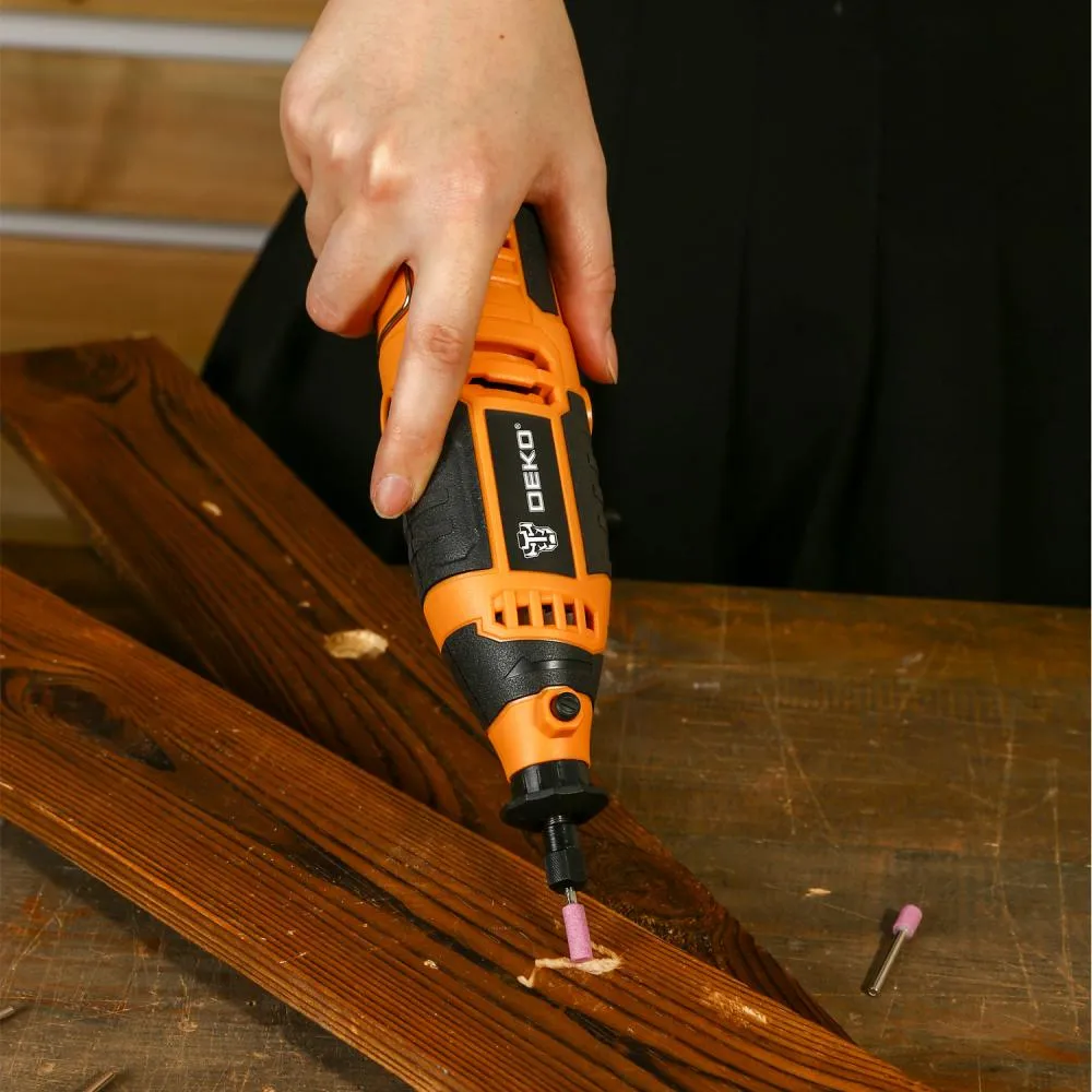 Электрический гравер с регулировкой скорости 200Вт DEKO DKRT200E - фото 5