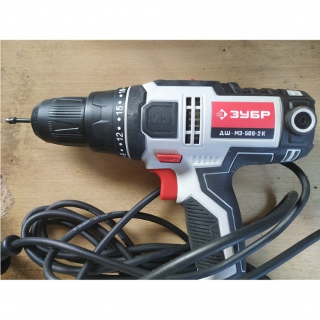 Дрель-шуруповерт сетевая ЗУБР 500 Вт, 45 Н·м, кейс, (ДШ-М3-500-2 К) - фото 11