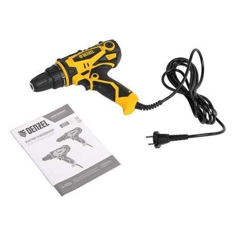 Дрель-шуруповерт сетевая SD-300-10 Denzel - фото 9